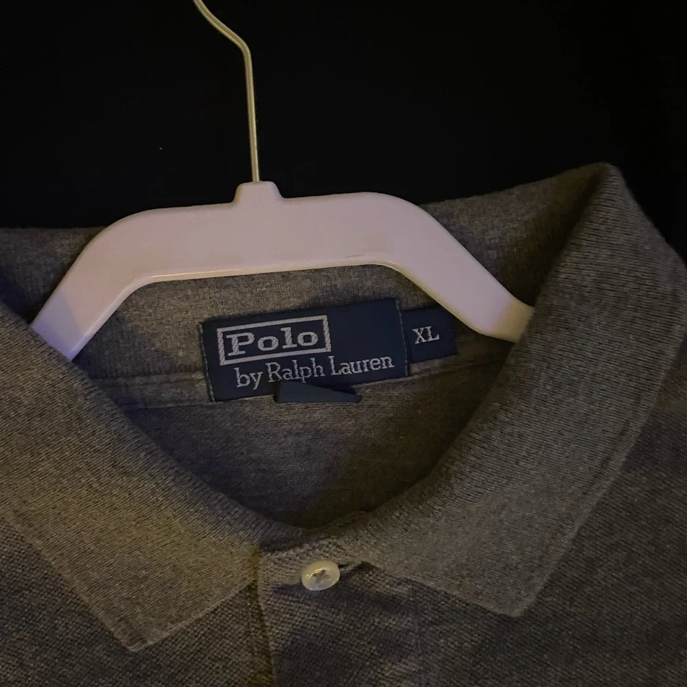 Ralph Lauren Long‎ Sleeve Gray Polo Embroidered Pony Shirt Men’s Size XL